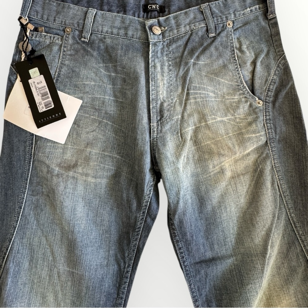CNC Costume National Men’s Jeans 2009 NWT Distressed 33x34 Designer Denim Y2K